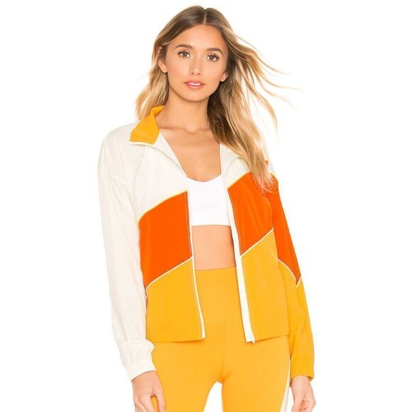 Splits59 Playoff Jacket Off White, Orange SZ Small - Picture 1 of 3
